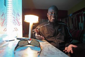 Maceo Parker in caravan backstage Jazz in Marciac 2013